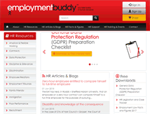 Tablet Screenshot of employmentbuddy.com